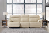 Prime Furniture - Ashley Furniture - Double Deal Sectional - 7-Piece Reclining Sectional with 2 Consoles / Almond - U13001S9